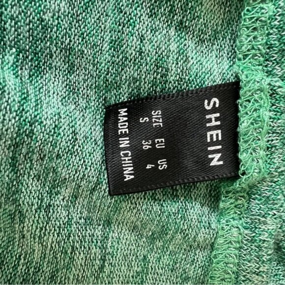 SHEIN Green Ruched Halter Sheath Dress - Picture 4 of 5